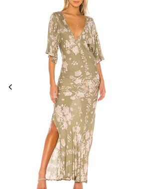 Jen's Pirate Booty Cordoba Dress Vineyard Spanish Rose Maxi Boho Floral Size XS